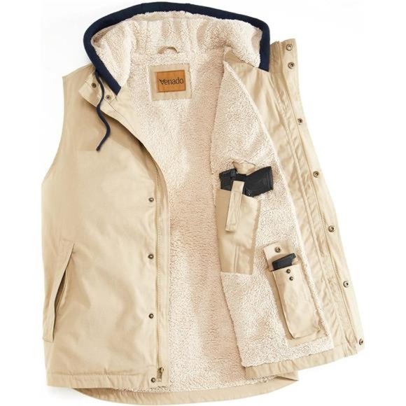 Venado Yukon Trail Concealed Carry Hooded Vest for Men - Picture 1 of 6